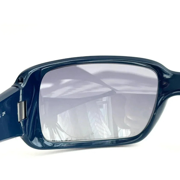 Ray Ban Italian Square Blue Frame Light Grey | Blue Gradient RB 4338 Sunglasses - Picture 6 of 10